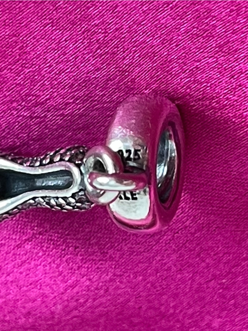 Authentic Pandora Pavé Stiletto Shoe Charm Sterling Silver - Retired Style - Picture 6 of 7